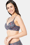 Amante Padded Wired Full Coverage T-Shirt Bra - Wilderness Fl. Pr — thumbnail 2